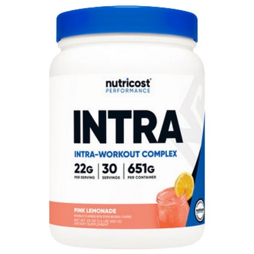 Intraworkout Powder Pink Lemonade 1.5 Lb, 30 Serving by Nutricost