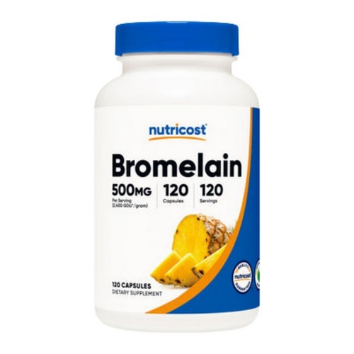 Bromelain Capsules 120 Count by Nutricost