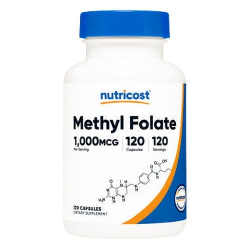 Methyl Folate Capsules 120 Count by Nutricost