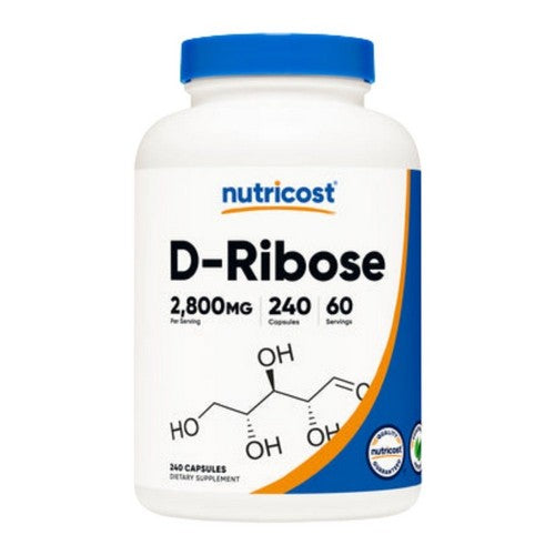 D-Ribose Capsules 240 Count by Nutricost