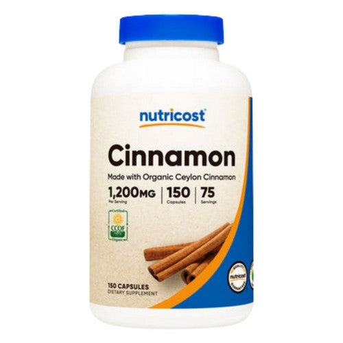 Cinnamon MWO Ceylon Capsules 150 Count by Nutricost