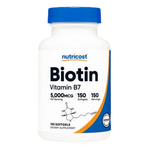 Biotin Softgels 150 Count by Nutricost