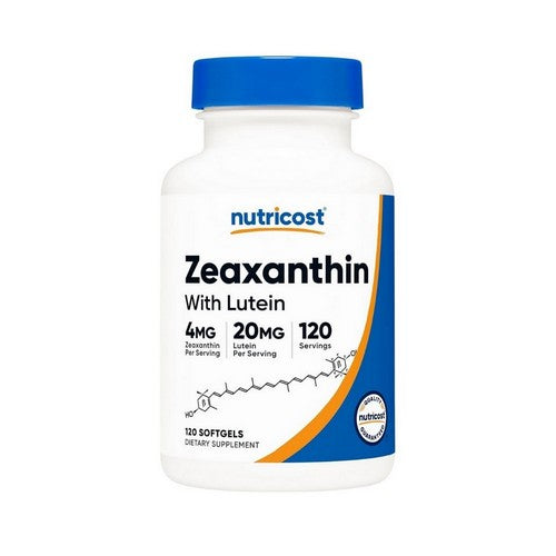 Zeaxanthin With Lutein 120 Softgels by Nutricost