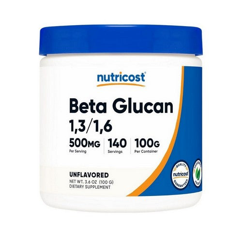 Beta Glucan 1,3/1,6 Unflavoured 100 Grams by Nutricost