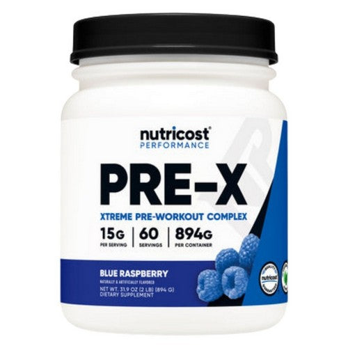 Pre-X Blue Raspberry 60 Servings by Nutricost