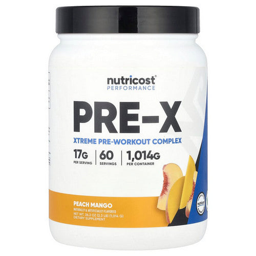 Pre-X Complex Peach Mango 60 Servings by Nutricost