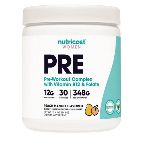 Preworkout For Women Peach Mango 30 Serving by Nutricost