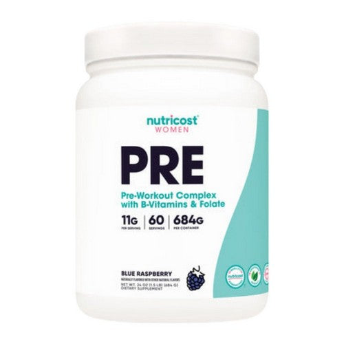 Preworkout For Women Blue Raspberry 60 Servings by Nutricost