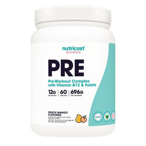 Preworkout For Women Peach Mango 60 Servings by Nutricost