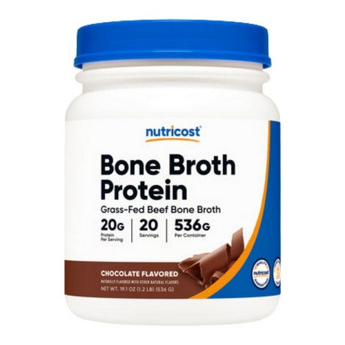 Beef Bone Broth Protein Chocolate 20 Servings by Nutricost