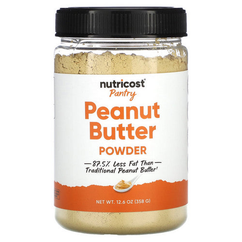 Peanut Butter Powder No Sugar Added 11.5 Oz by Nutricost