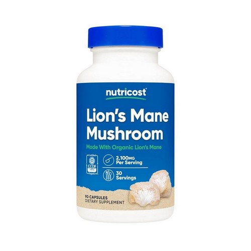 Lion'S Mane Mushroom 90 Caps by Nutricost