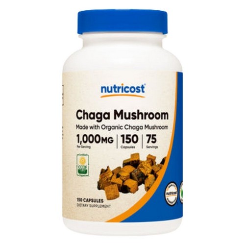 Chaga Capsules MWO 150 Count by Nutricost