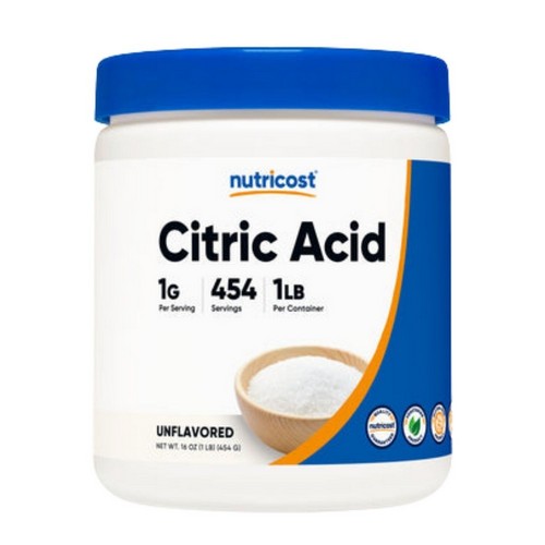 Citric Acid Powder 1 Lb by Nutricost