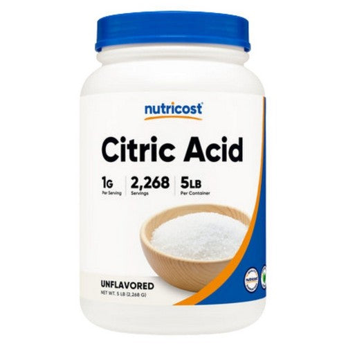 Citric Acid Powder 5 Lbs by Nutricost