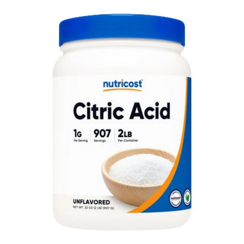 Citric Acid Powder 2 Lbs by Nutricost