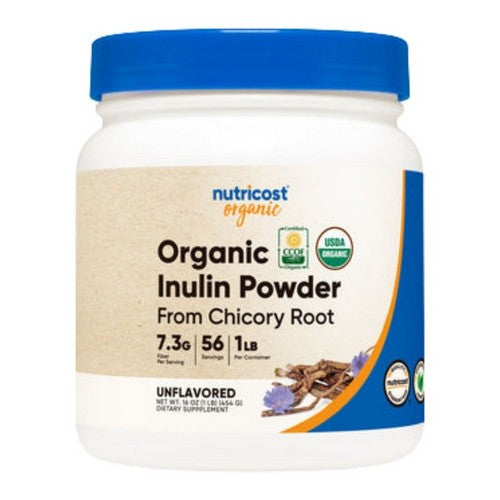Organic Inulin Powder 1 Lb by Nutricost