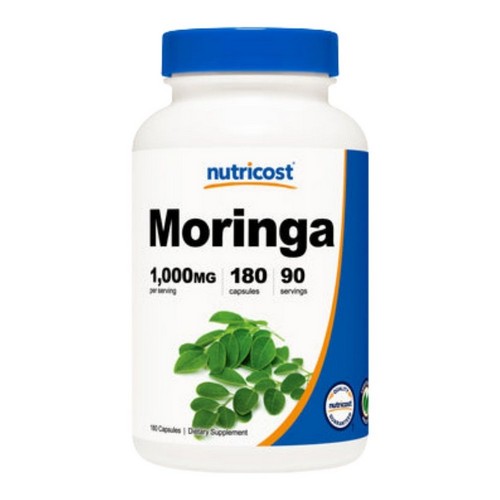 Moringa Capsules 180 Count by Nutricost