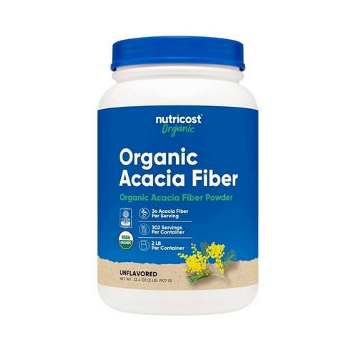 Organic Acacia Fibre Powder Unflavoured 2 Lbs by Nutricost