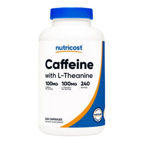 Caffeine + Theanine Capsules 240 Count by Nutricost