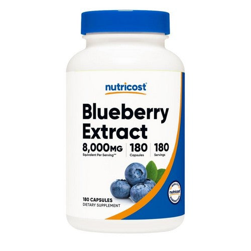 Blueberry Extract 50:1 Capsules 180 Count by Nutricost