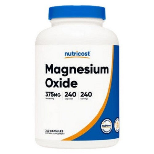 Magnesium Oxide Capsules 240 Count by Nutricost