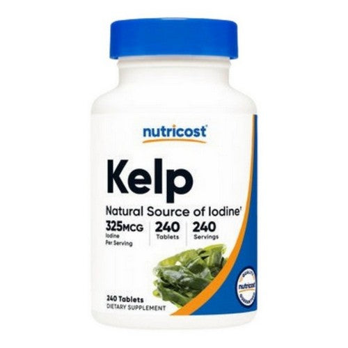 Kelp Tablets Iodine 240 Count by Nutricost