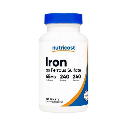 Iron Ferrous Sulfate Tablets 240 Count by Nutricost