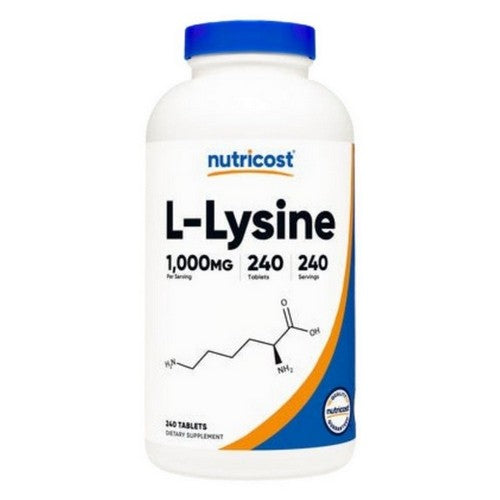 L-Lysine Tablets 240 Count by Nutricost