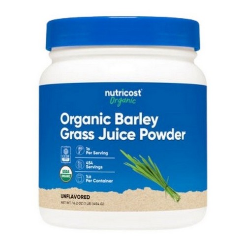 Organic Barley Grass Juice Powder 1 Lb by Nutricost