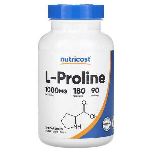 L-Proline Capsules 180 Count by Nutricost