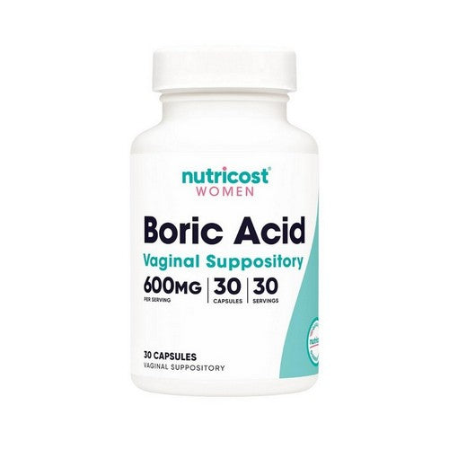 Women, Boric Acid, Vaginal Suppository 30 Count by Nutricost