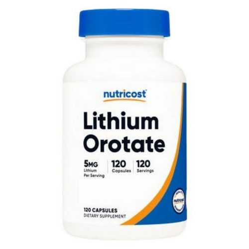 Lithium Orotate Capsules 120 Count by Nutricost