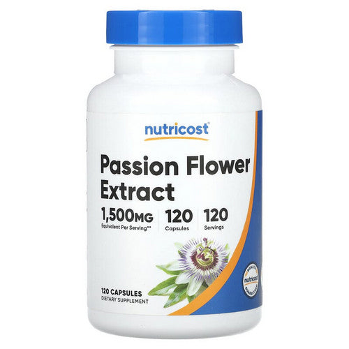 Passion Flower Extract Capsules 120 Count by Nutricost