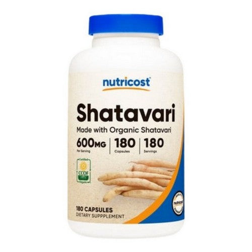 Organic Shatavari Capsules MWO 180 Count by Nutricost