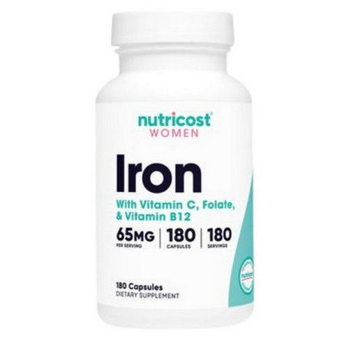 Iron for Women Capsules 180 Count by Nutricost