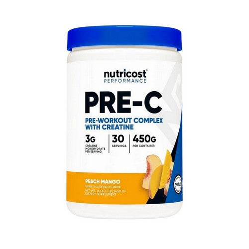 Performance Pre-C Pre-Workout Complex With Creatine Peach Mango 1 Lb by Nutricost