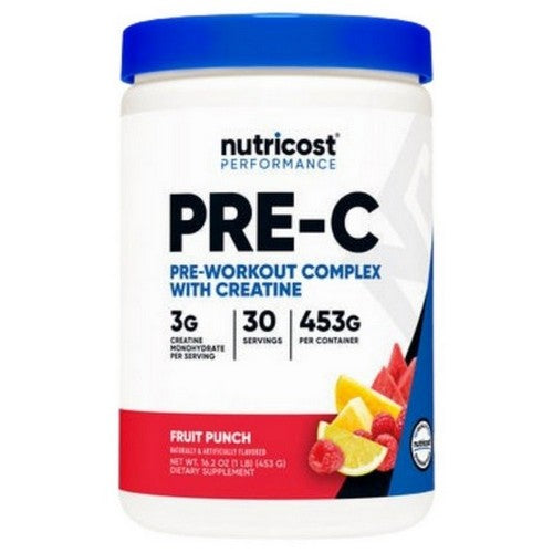 Pre With Creatine Fruit Punch 30 Serving by Nutricost