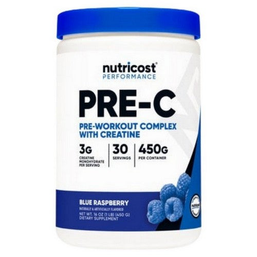 Pre With Creatine Blue Raspberry 30 Serving by Nutricost