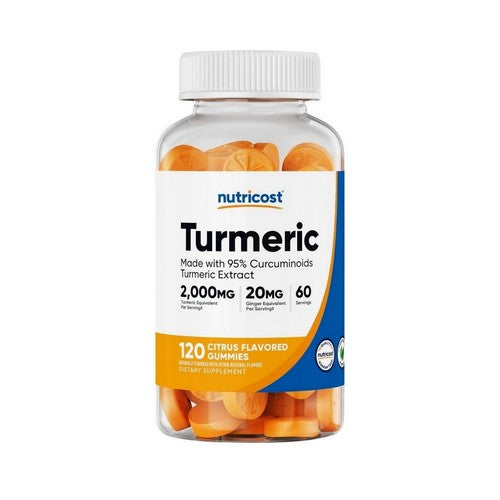Turmeric Gummies Citrus 120 Count by Nutricost