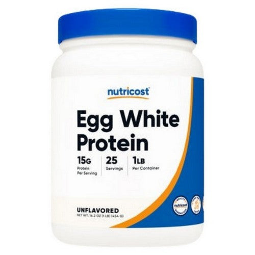 Egg White Protein Powder Unflavored 1 Lb by Nutricost