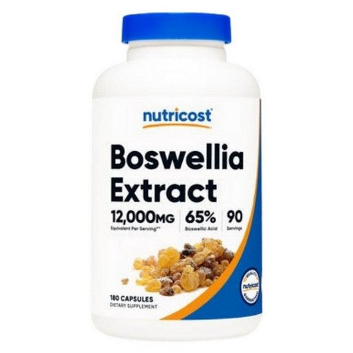 Boswellia Extract 65% Boswellic Acid Capsules 180 Count by Nutricost