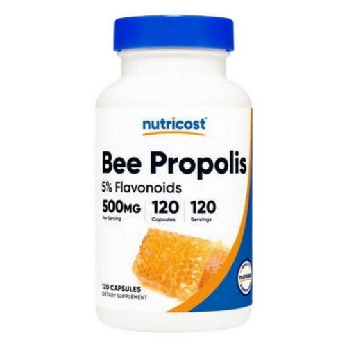 Bee Propolis Capsules 5% Flavonoids 120 Count by Nutricost