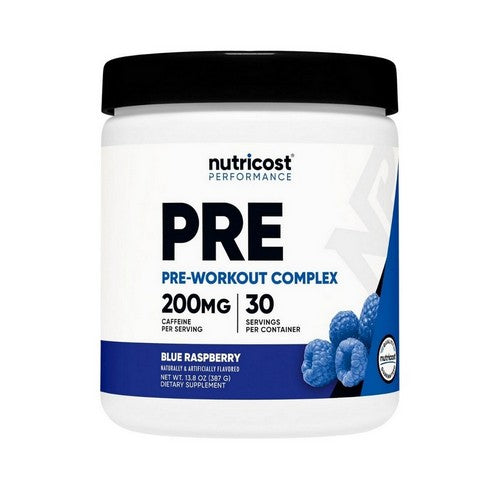 Performance Pre-Workout Complex Blue Raspberry 13.8 Oz by Nutricost