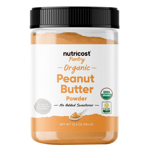 Pantry Peanut Butter Powder Flour Organic 12.5 Oz by Nutricost