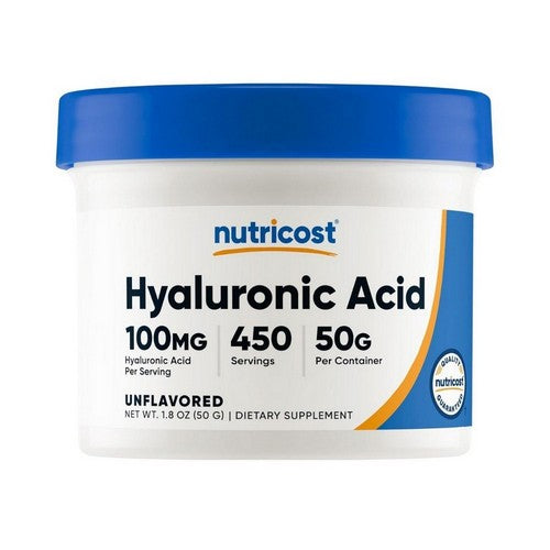 Hyaluronic Acid Unflavoured 50 Grams by Nutricost