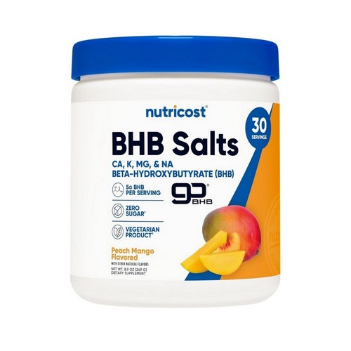 Bhb Salts Gobhb Peach Mango 8.9 Oz by Nutricost