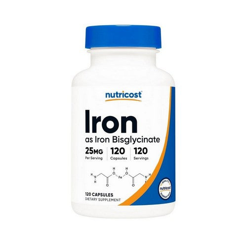 Iron Bisglycinate Capsules 120 Count by Nutricost