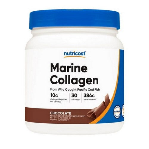 Marine Collagen Powder Chocolate Wild-Caught 30 Serving by Nutricost