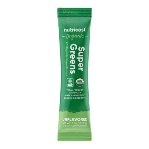Organic Super Greens Powder Unflavored 1 Packet by Nutricost